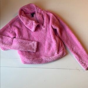 Pink Fuzzy Pullover Sweater